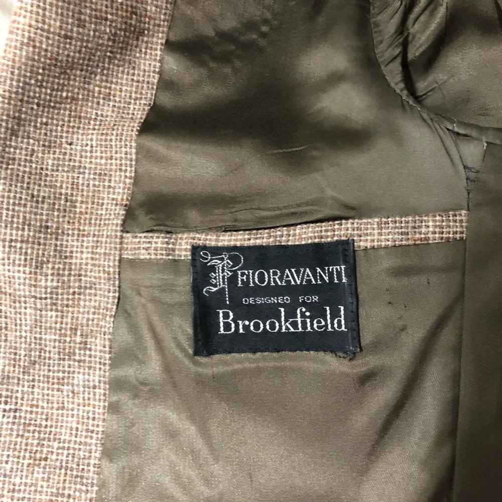FIORAVANTI Design For Brookfield 90s Wool‎ Sports Coat Tweed Blazer Jacket 40R